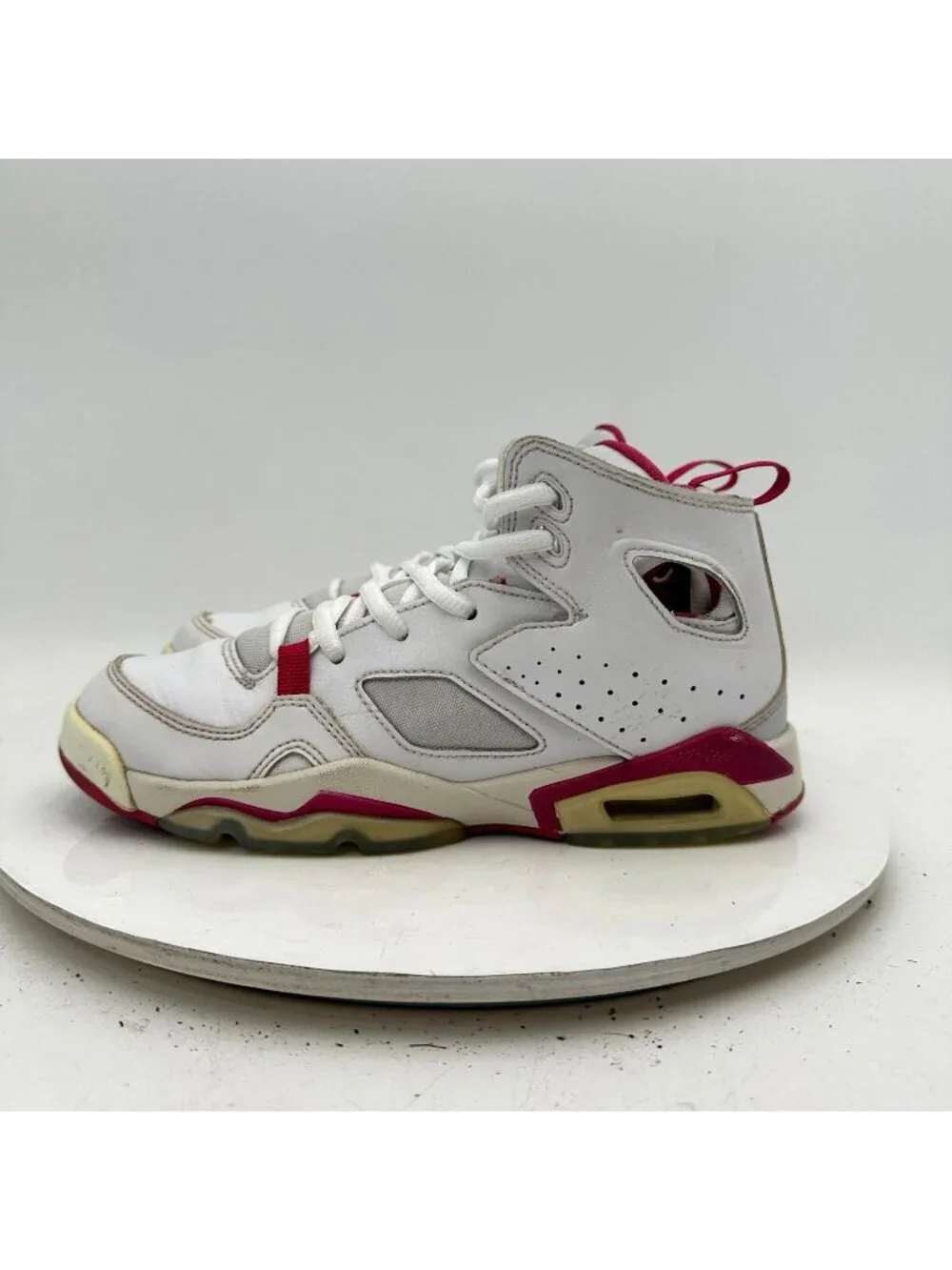 Nike Air Jordan Flightclub Youth Size 4.5 Women 6 DM1685 102 White Hibiscus Shoe